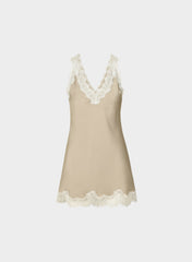 Suite Satin Dress - FLUENT TP/ LT BIRCH