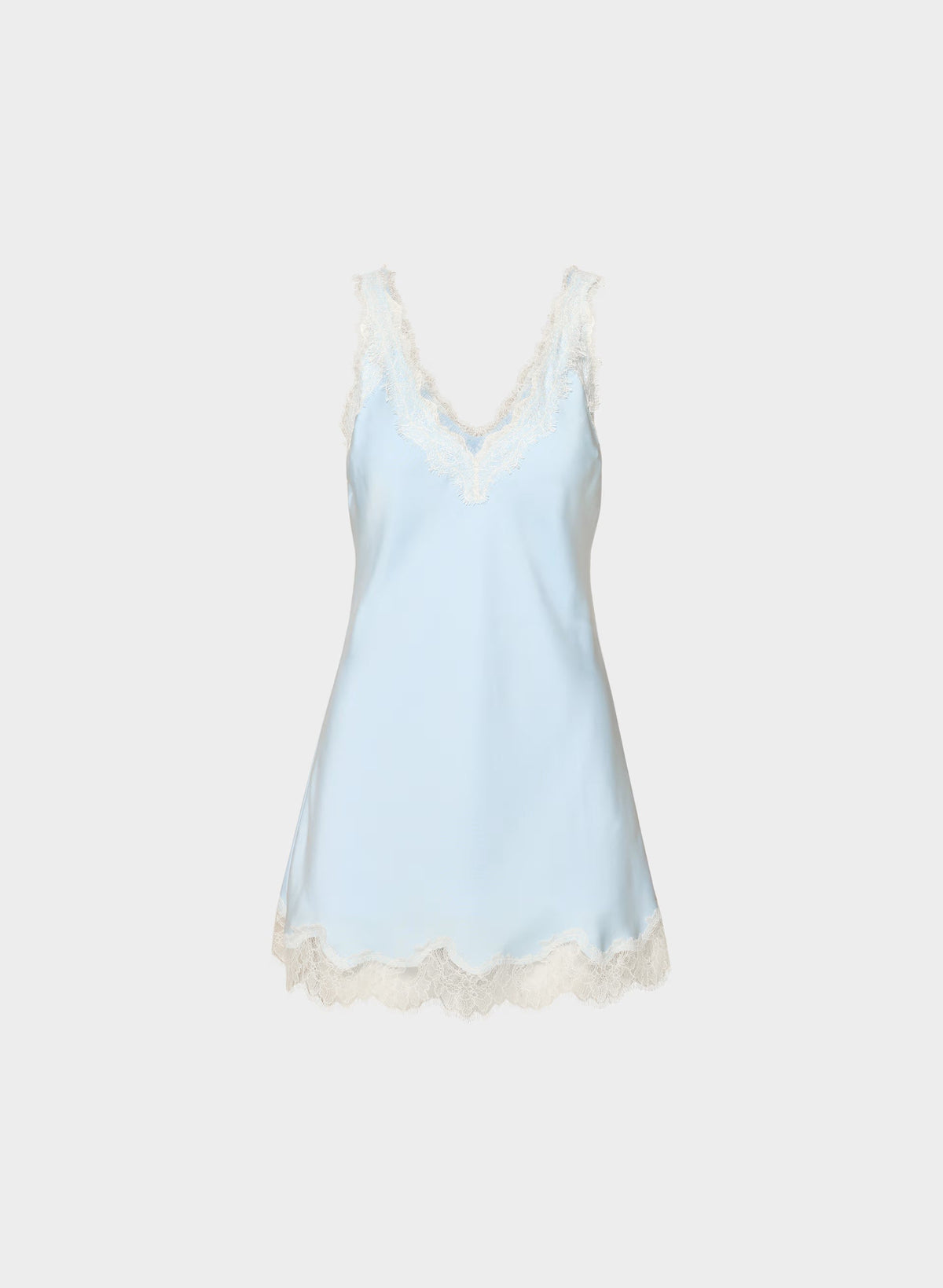 Suite Satin Dress - VILLA BLUE/LIGHT BIRCH