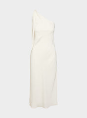 Champagne Satin Dress - LIGHT BIRCH