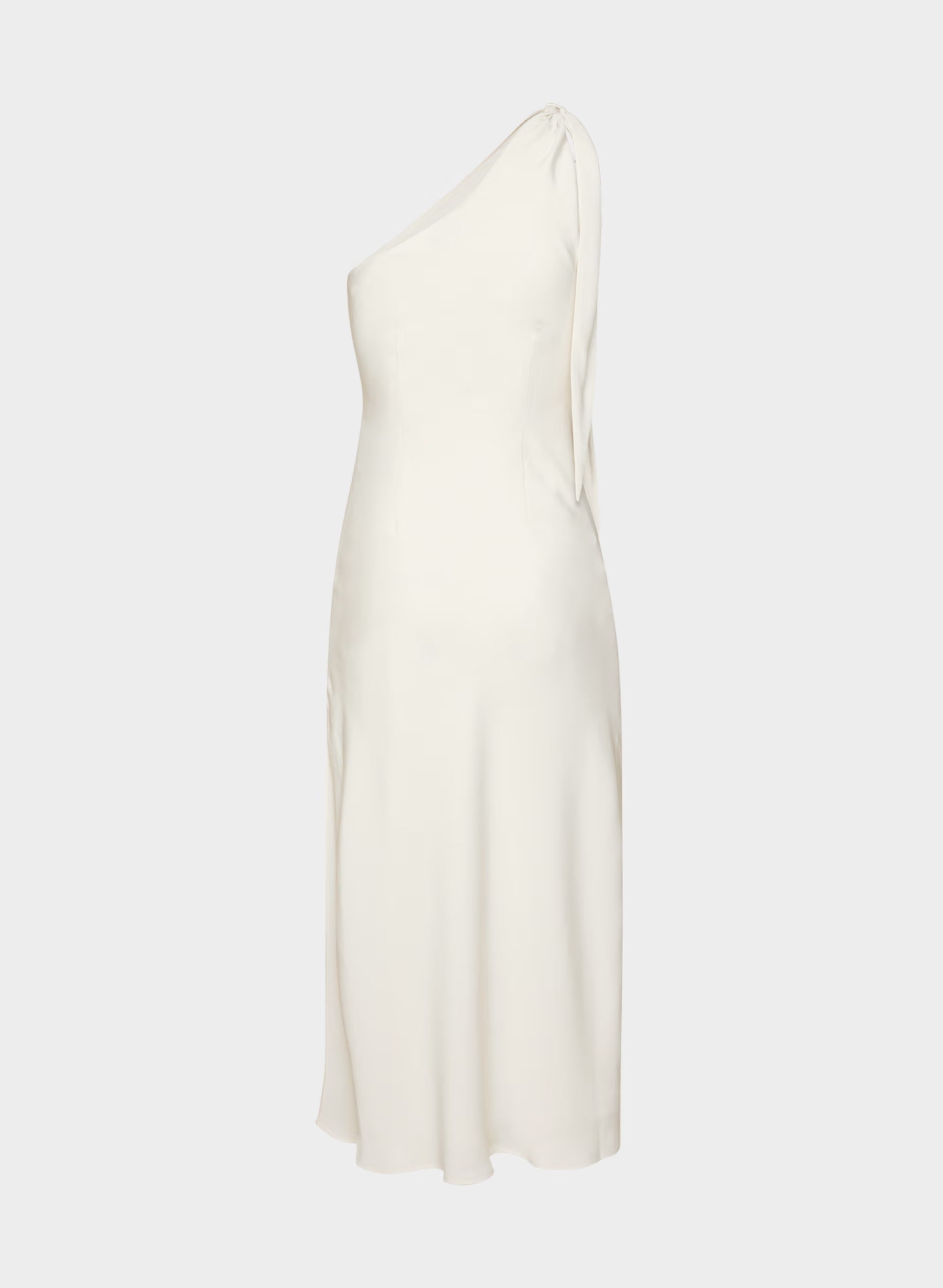 Champagne Satin Dress - LIGHT BIRCH