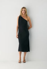 Champagne Satin Dress - MILKSHAKE PINK