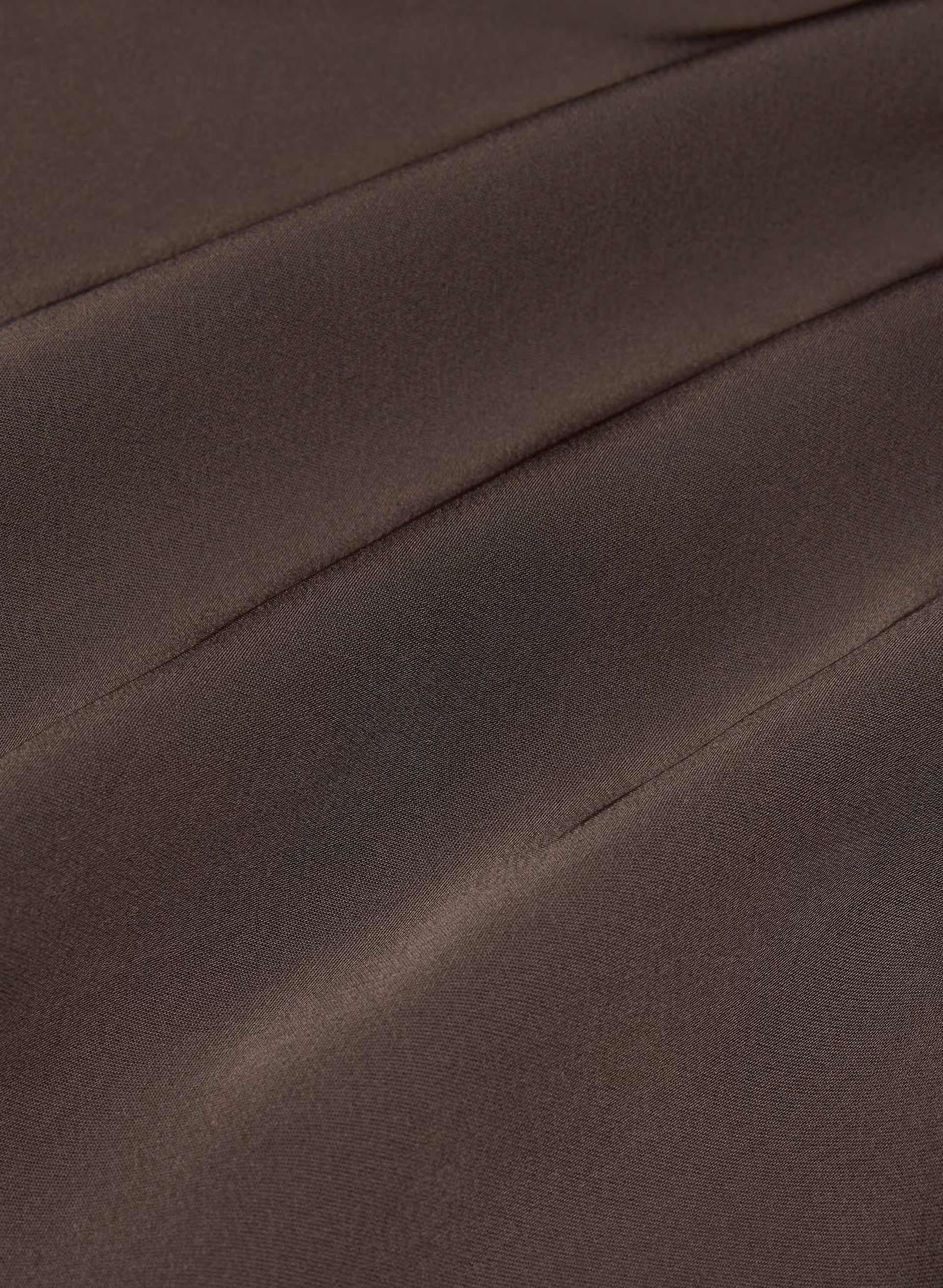 Champagne Satin Dress - RICH MOCHA BROWN