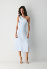 Champagne Satin Dress - MIDDAY BLUE