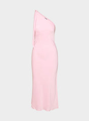 Champagne Satin Dress - MILKSHAKE PINK