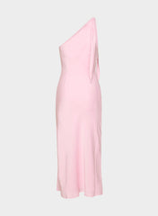 Champagne Satin Dress - MILKSHAKE PINK