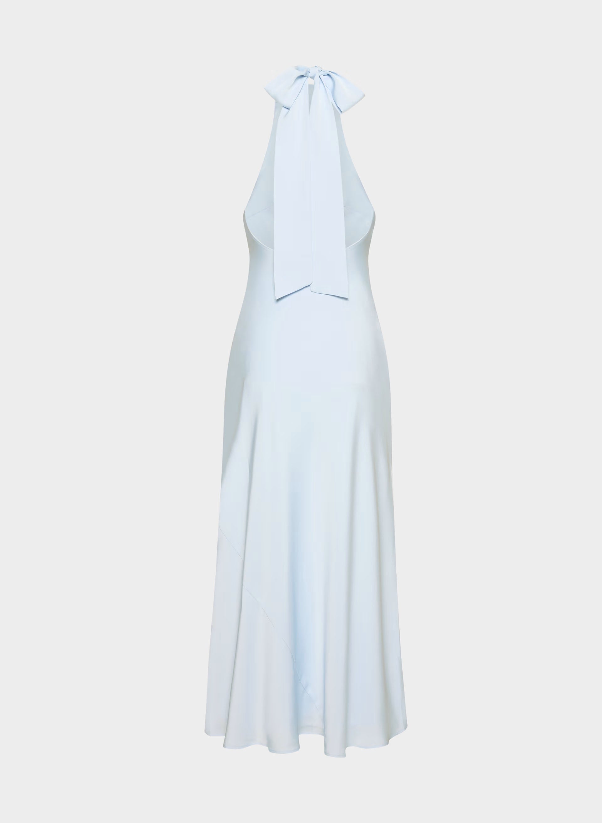 Tidal Satin Halter Dress - MIDDAY BLUE