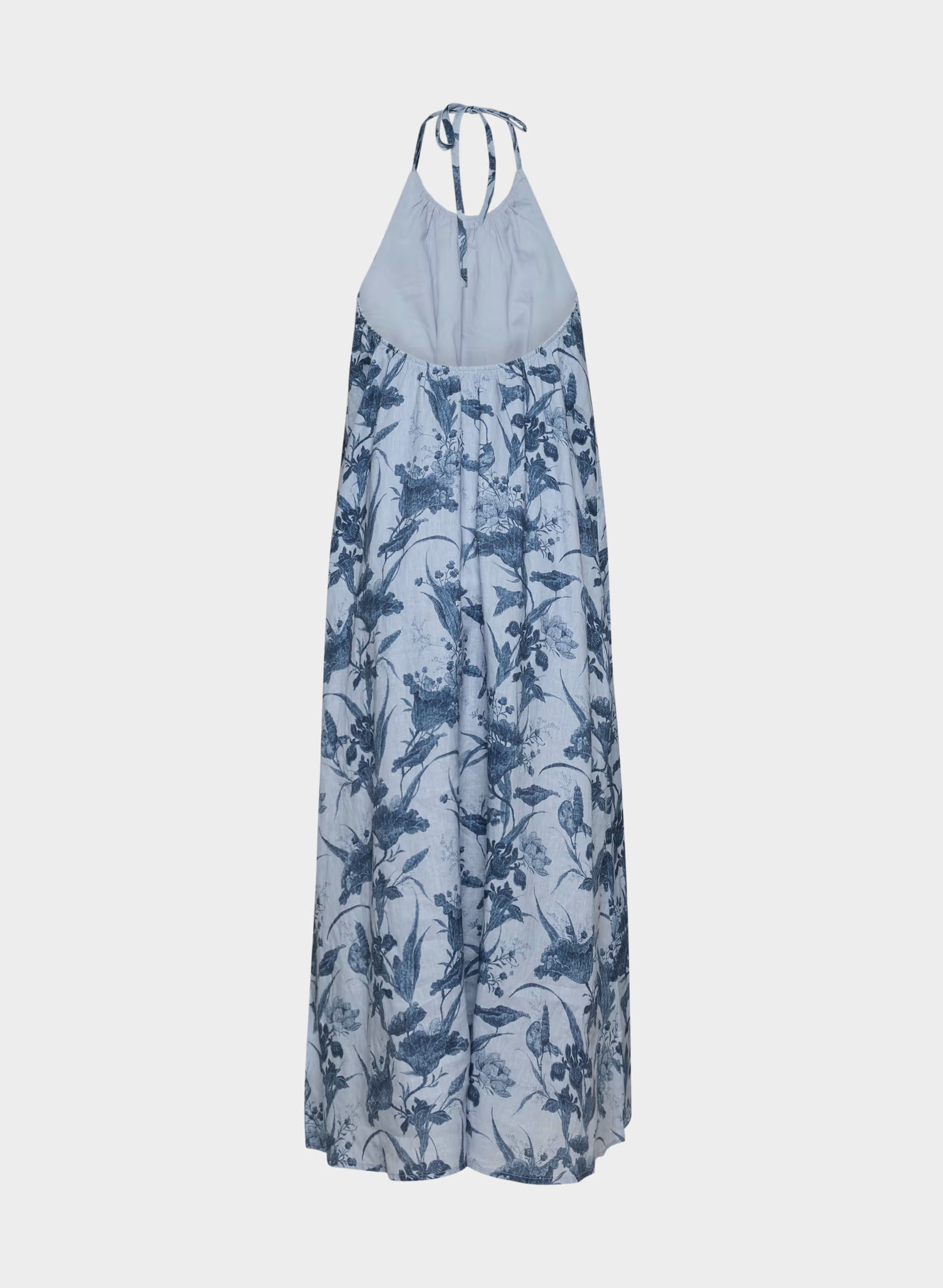 Sunpost Linen Halter Dress - BL/ADMRL