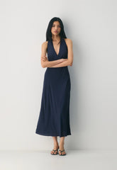 Hedgerow Halter Dress - ADMIRAL