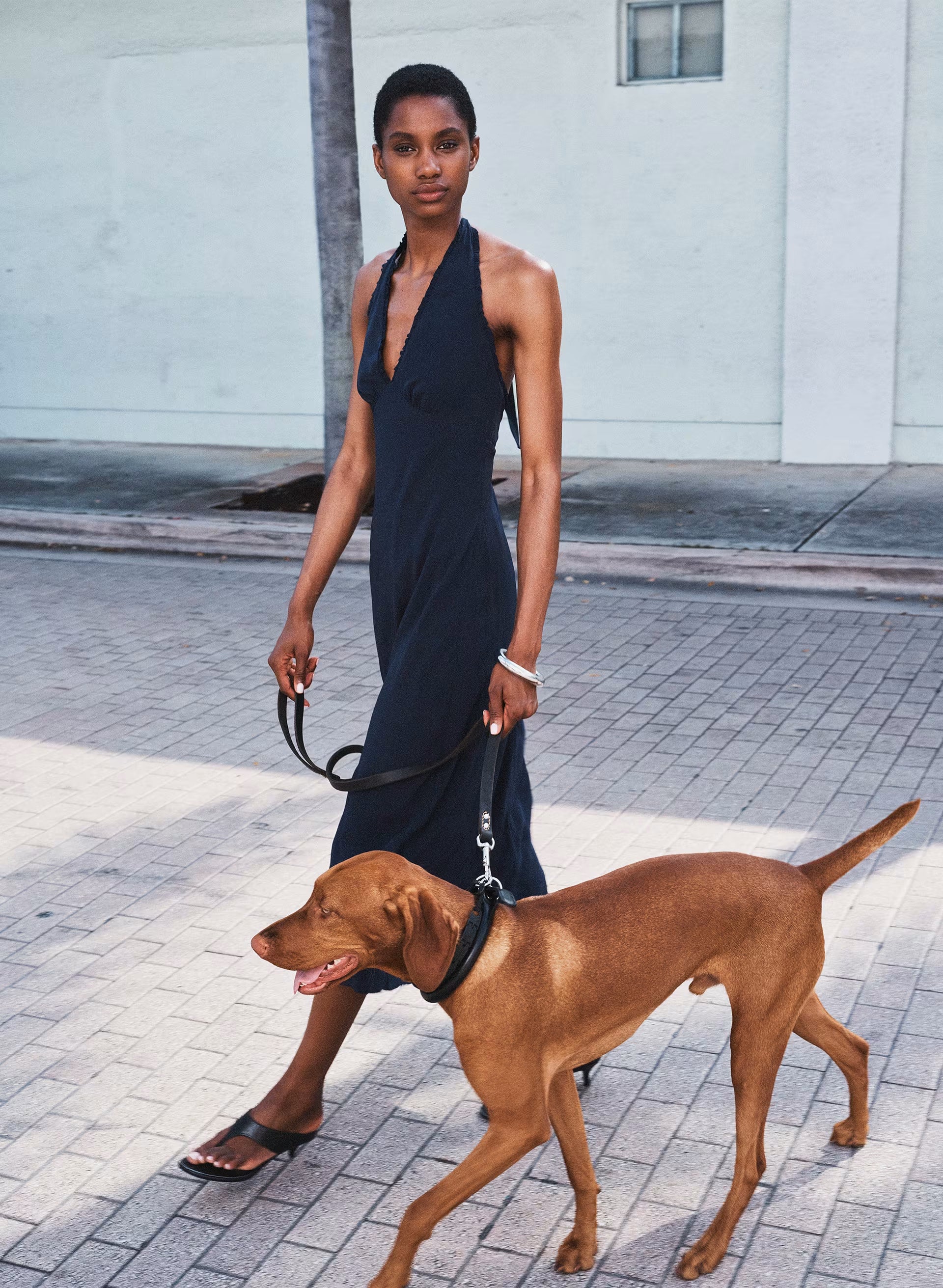 Hedgerow Halter Dress - ADMIRAL