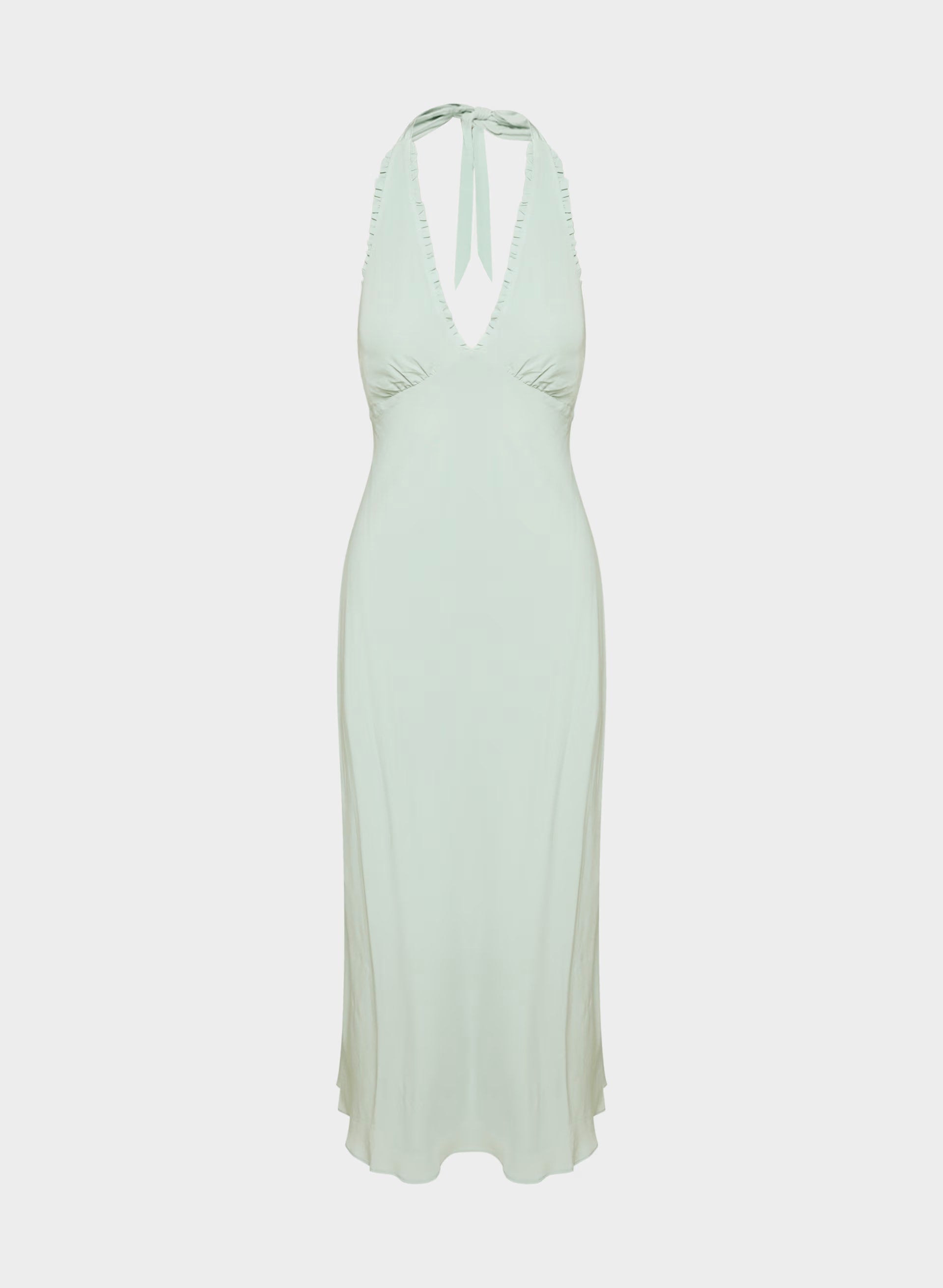 Hedgerow Halter Dress - AGAVE GREEN