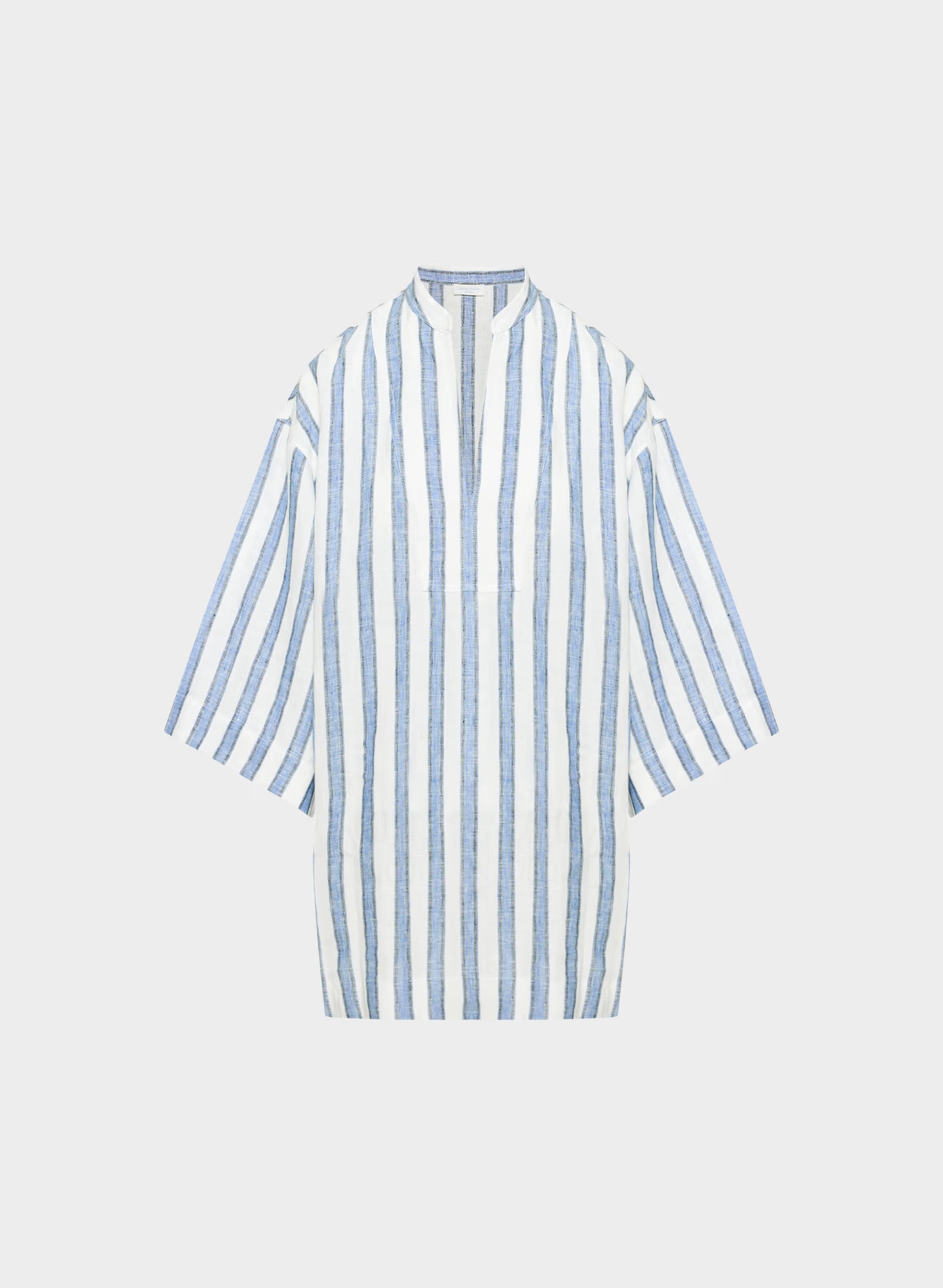 Amphora Linen Dress - WNFRD STRP WHT/FRCHBL