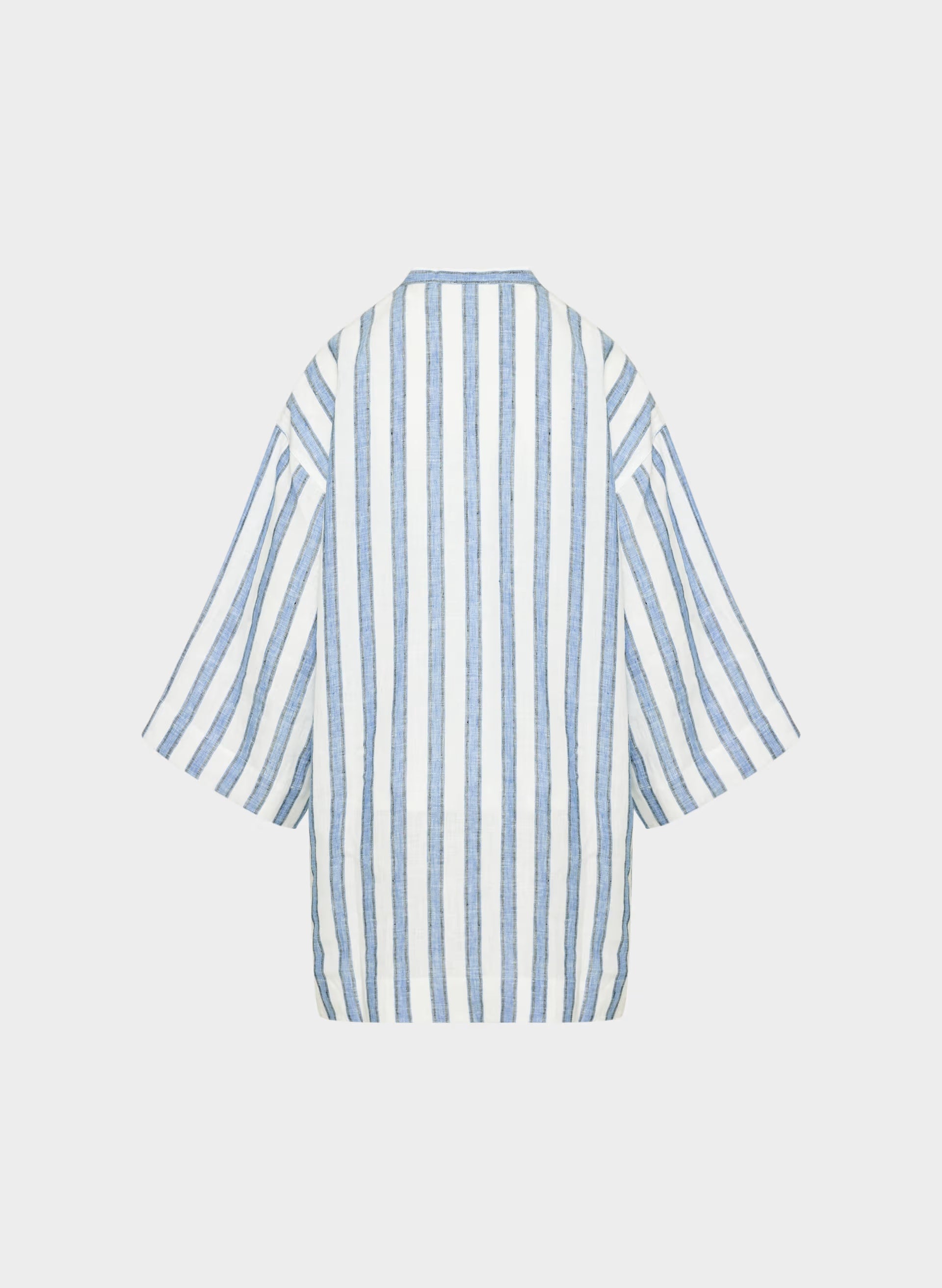 Amphora Linen Dress - WNFRD STRP WHT/FRCHBL