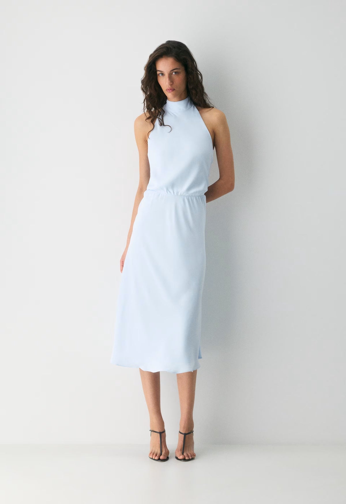 Central Halter Dress - MIDDAY BLUE