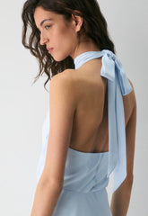 Central Halter Dress - MIDDAY BLUE