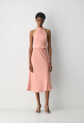 Central Halter Dress - KILN PINK