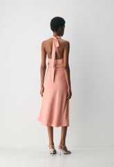 Central Halter Dress - KILN PINK
