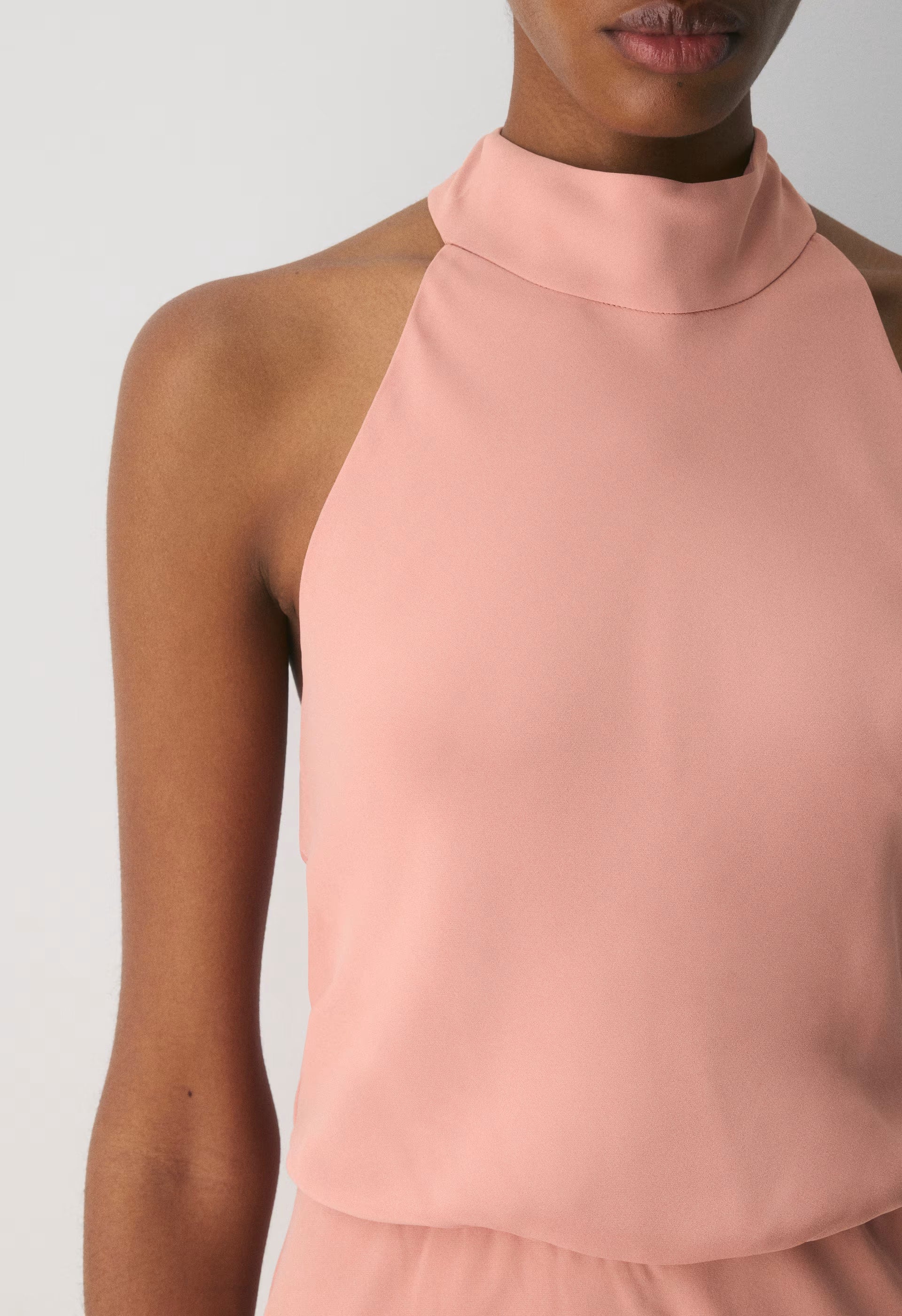 Central Halter Dress - KILN PINK