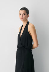 Skyward Halter Dress - BLACK