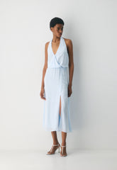 Skyward Halter Dress - MIDDAY BLUE