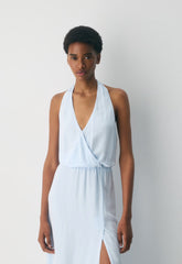 Skyward Halter Dress - MIDDAY BLUE