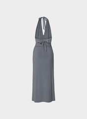 Smooth Matter™ Jazzroom Halter Dress - VINTAGE NAVY