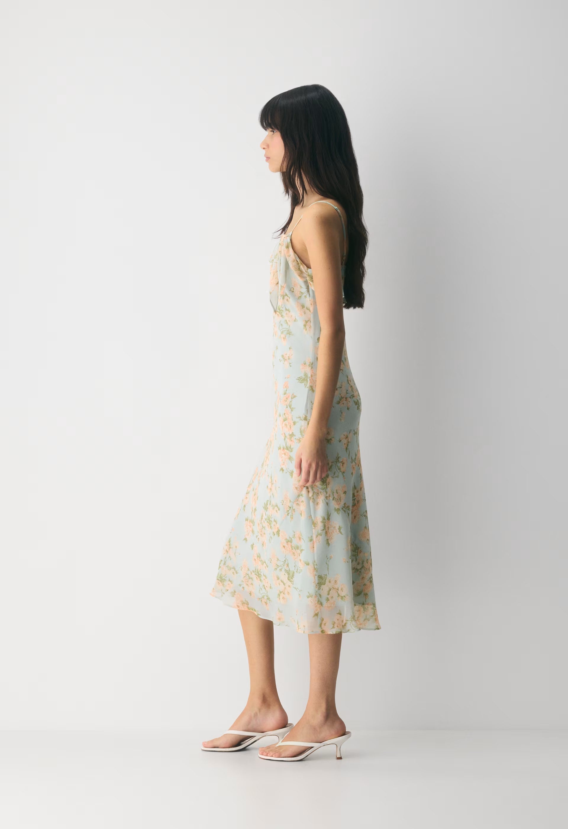 Cannelle Dress - AGAVE GREEN/SOFT PEACH