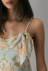 Cannelle Dress - AGAVE GREEN/SOFT PEACH