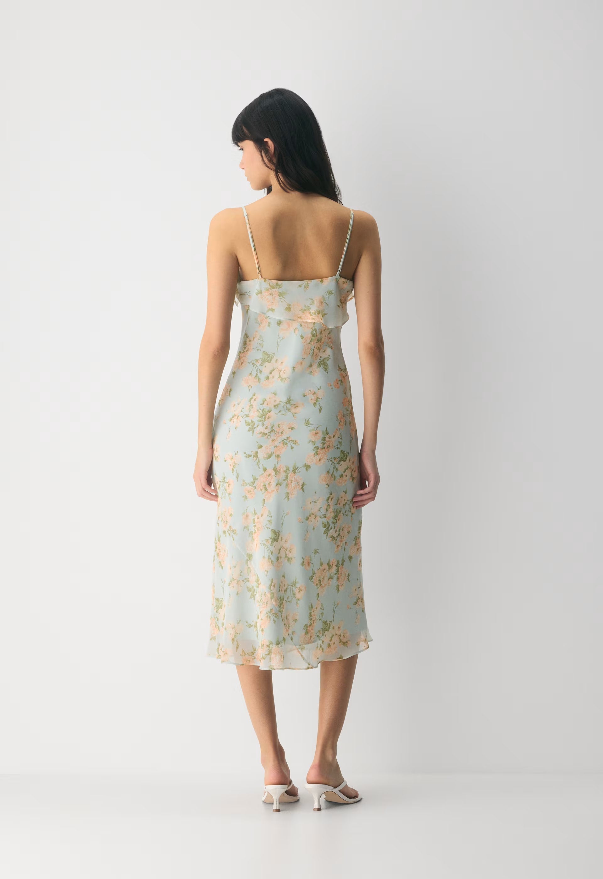 Cannelle Dress - AGAVE GREEN/SOFT PEACH