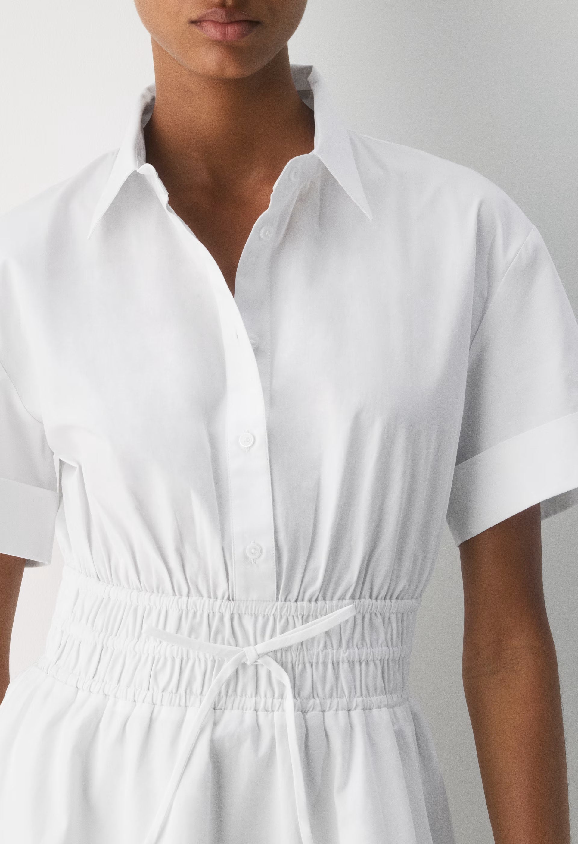 Term Poplin Dress - BRIGHT WHITE