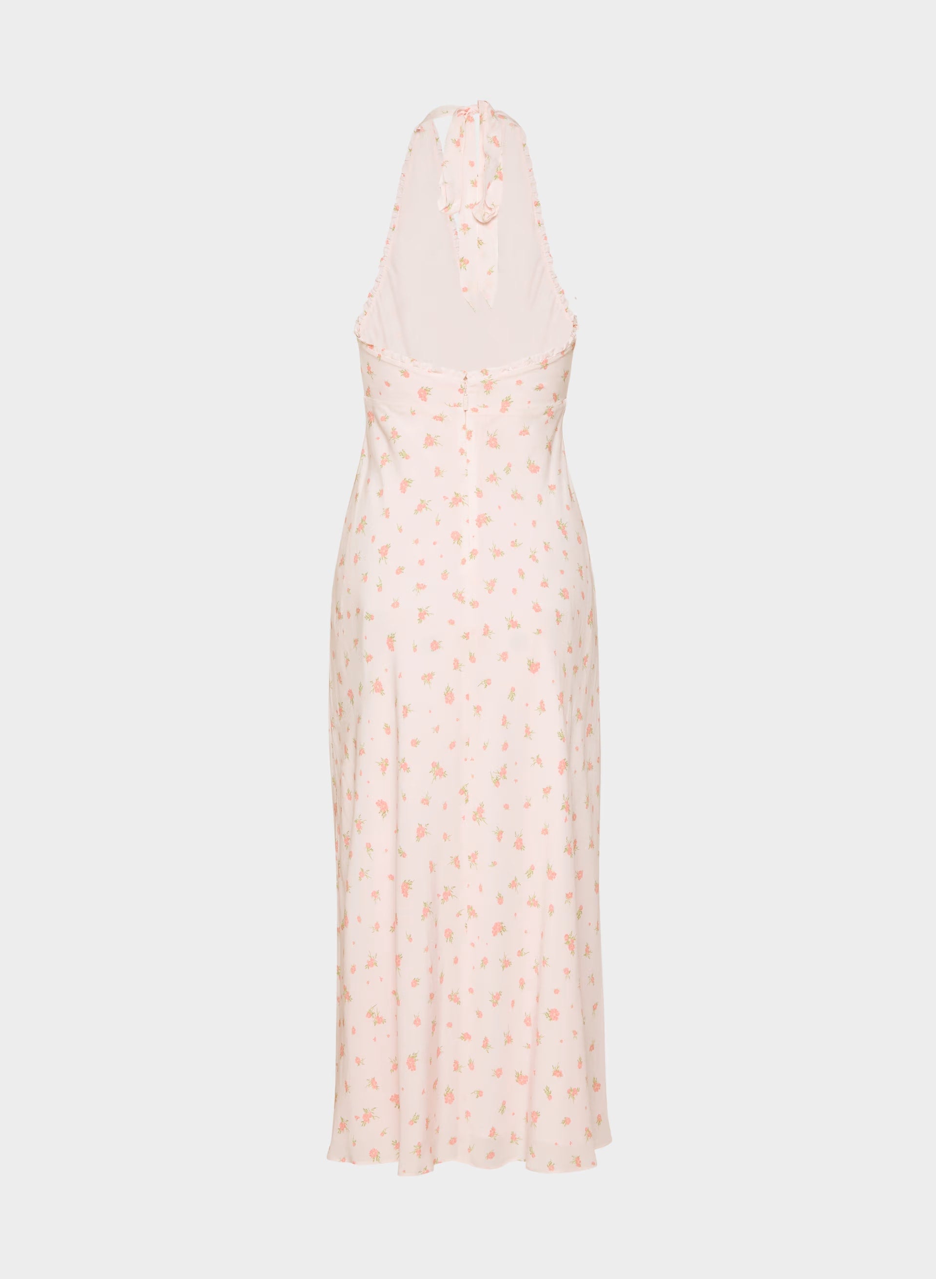 Hedgerow Halter Dress - PALE PEACH/PINK