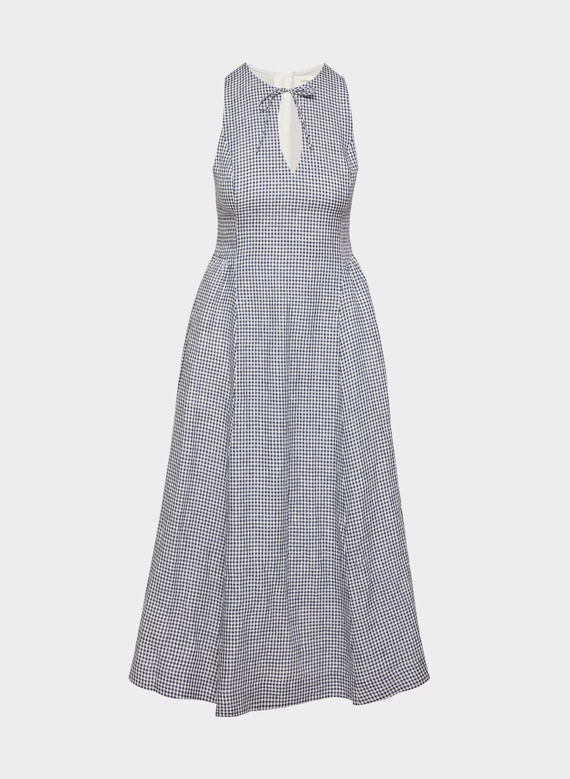 Countess Linen Dress - SRPN CK LT BRH/HBR NVY