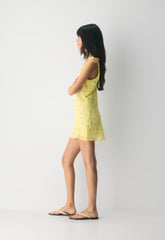 Priscilla Dress - LEMONADE/BLUE