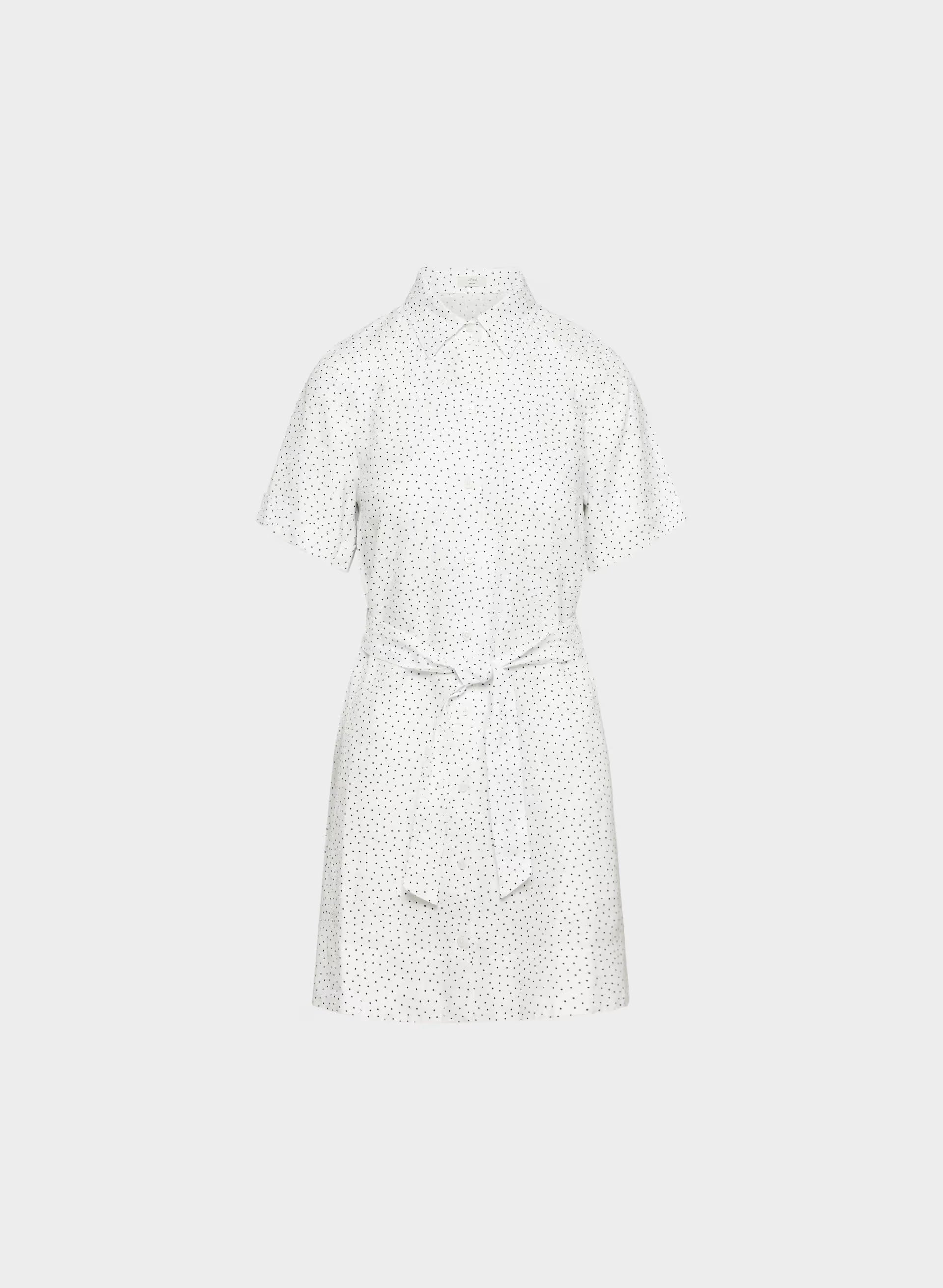 Eleta Linen Mini Dress - WHITE/ ADMIRAL