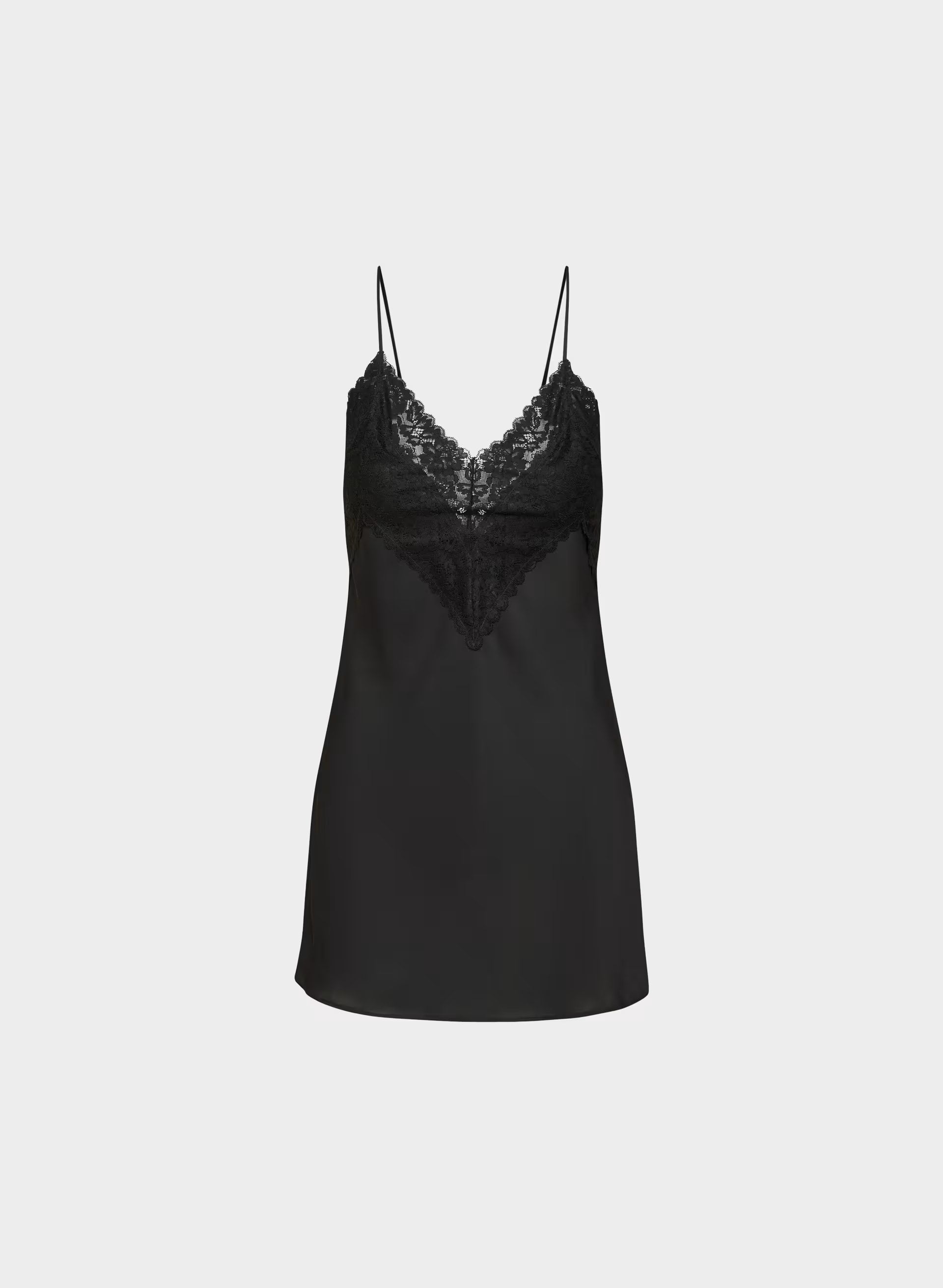 Curfew Satin Dress - BLACK