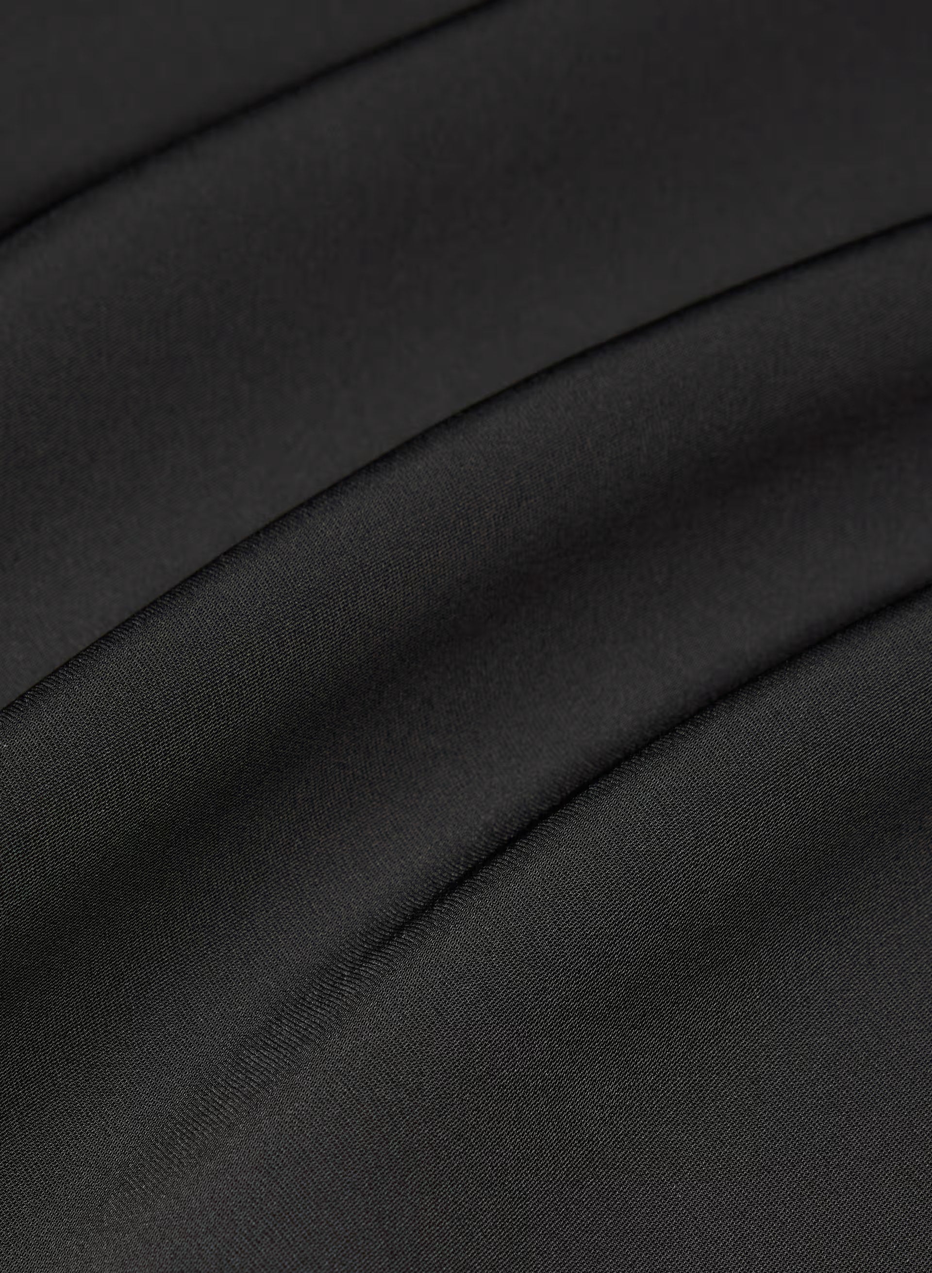 Curfew Satin Dress - BLACK