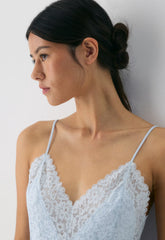 Curfew Satin Dress - MIDDAY BLUE