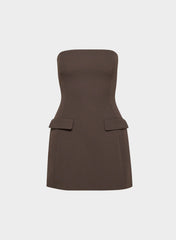 Figureknit™ Gigi Dress - RICH MOCHA BROWN