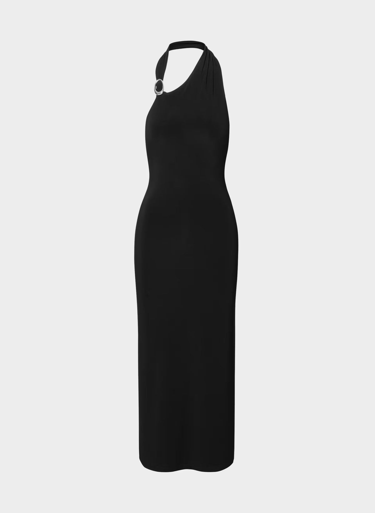 Smooth Matter™ Shadowplay Halter Dress - BLACK/SILVER