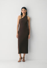 Smooth Matter™ Shadowplay Halter Dress - MIDY BLUE/GOLD