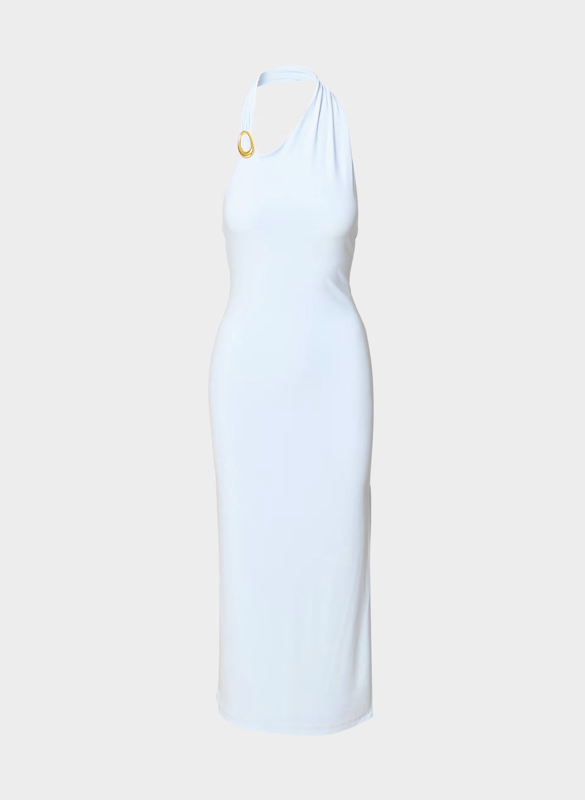 Smooth Matter™ Shadowplay Halter Dress - MIDY BLUE/GOLD