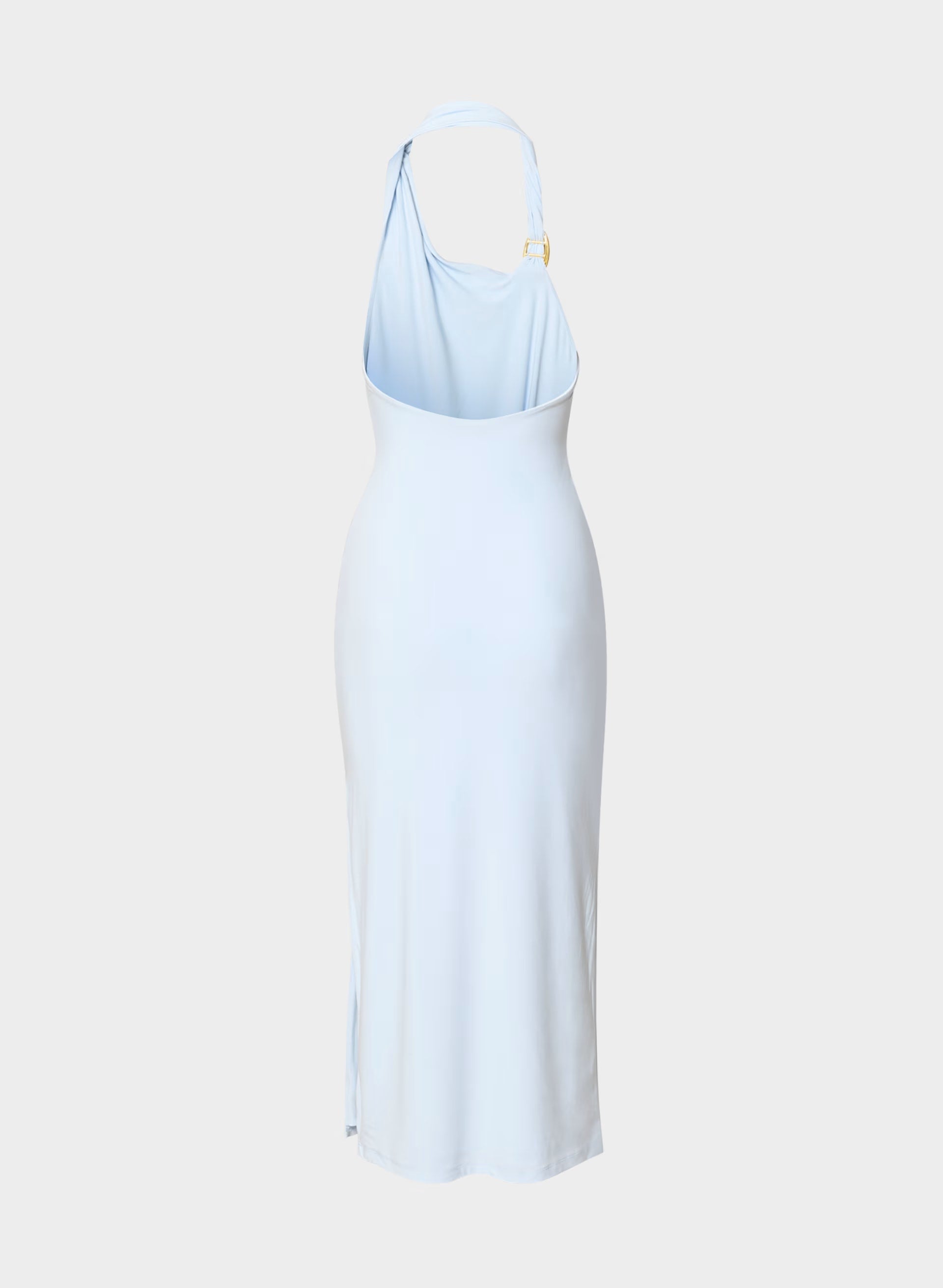 Smooth Matter™ Shadowplay Halter Dress - MIDY BLUE/GOLD