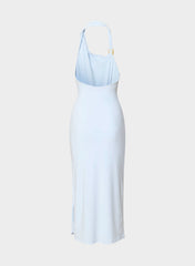 Smooth Matter™ Shadowplay Halter Dress - MIDY BLUE/GOLD