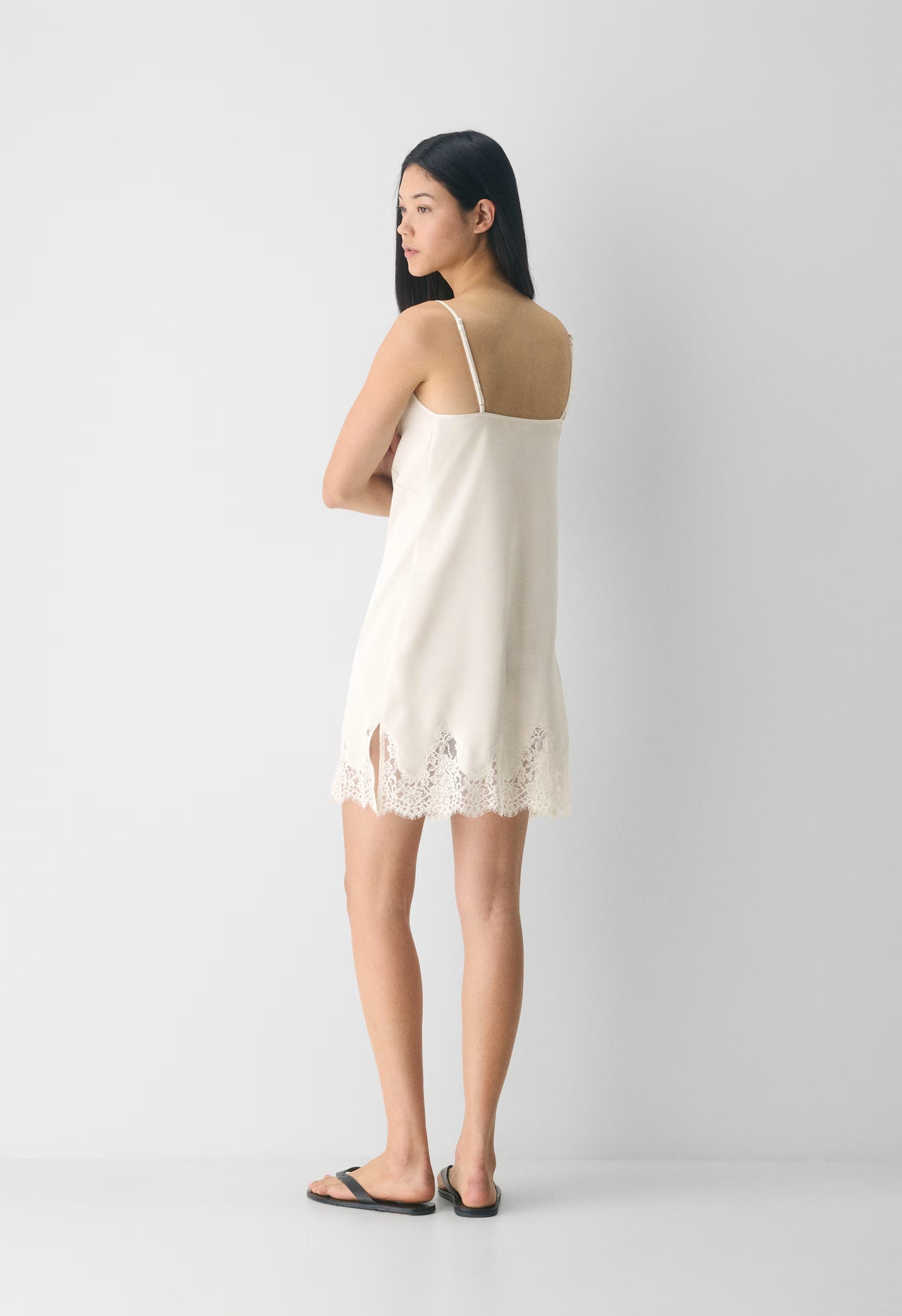 Prelude Satin Dress - LT BIRCH/ LT BIRCH