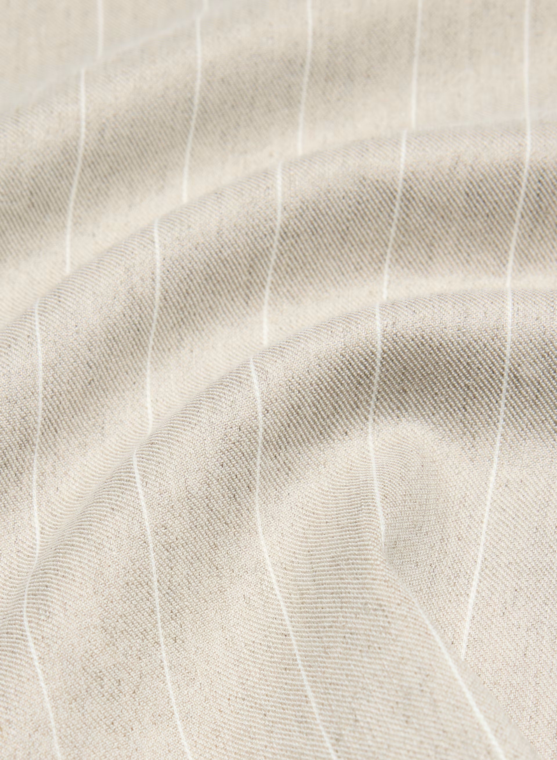 Bond Linen Dress - CBT STRP UNDYD ECR/WT