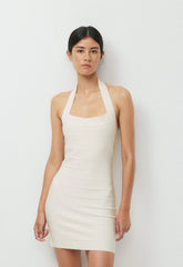 Calypso Halter Dress - LIGHT BIRCH