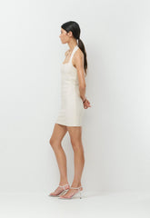 Calypso Halter Dress - LIGHT BIRCH