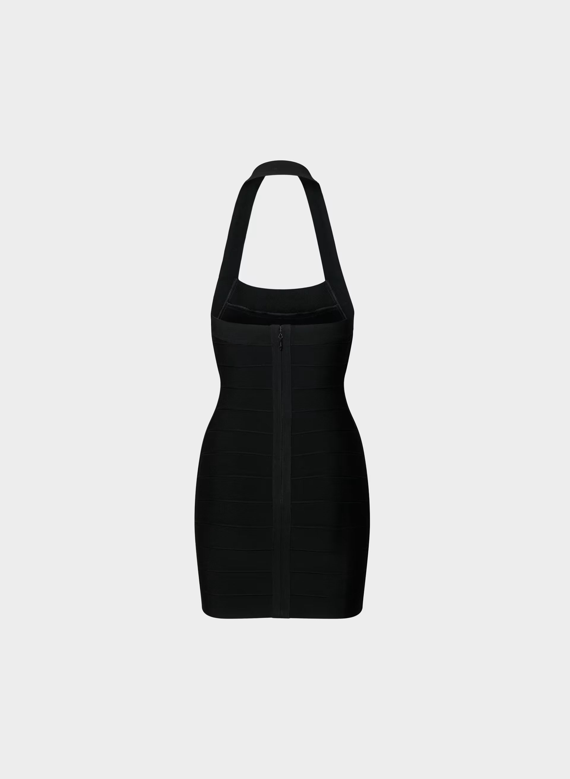 Calypso Halter Dress - BLACK
