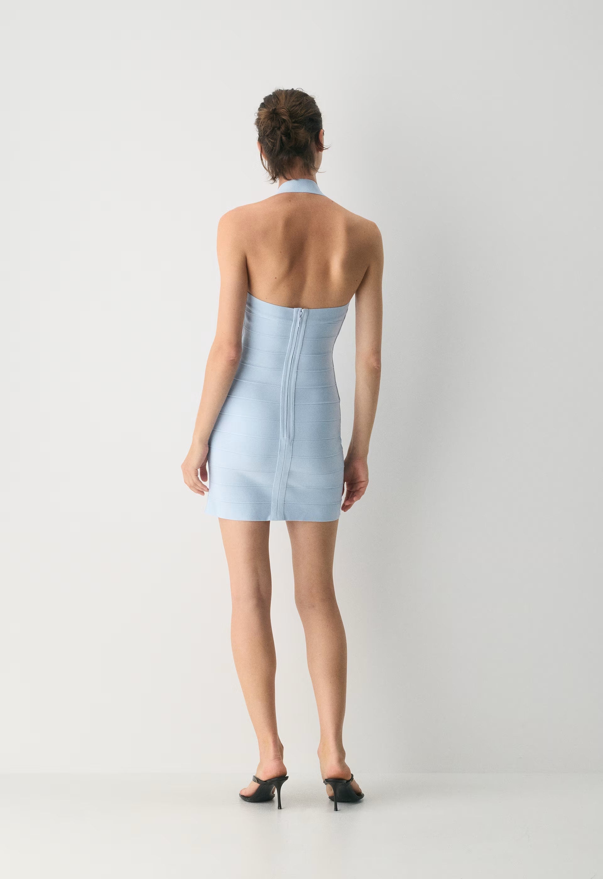 Calypso Halter Dress - MIDDAY BLUE