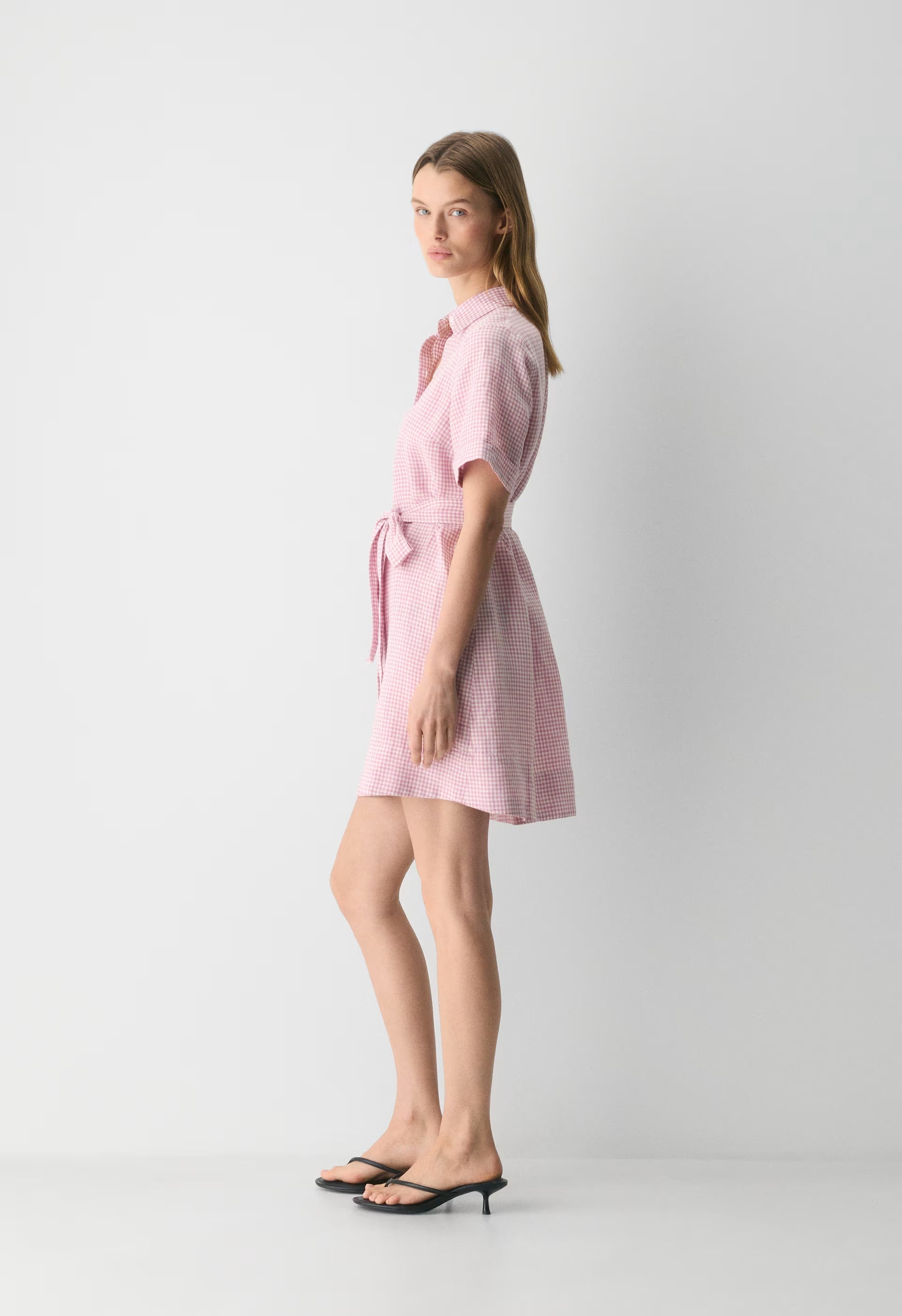 Eleta Linen Mini Dress - SRPN CK LT BR/SWT P PL