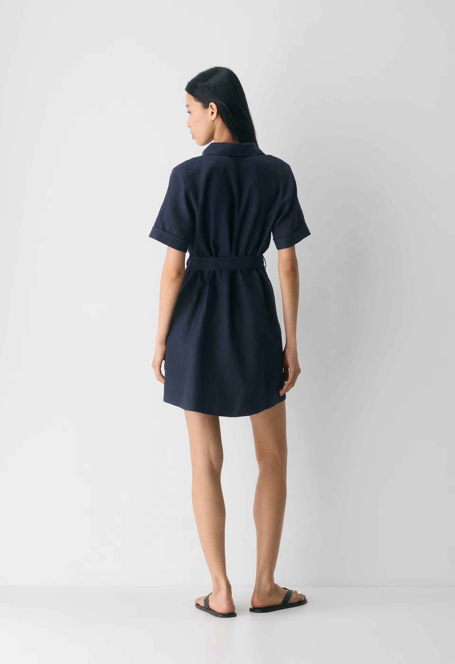 Eleta Linen Mini Dress - ADMIRAL